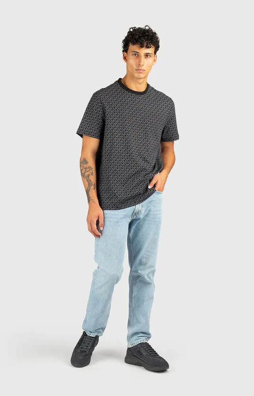 Тениска с монограмен принт