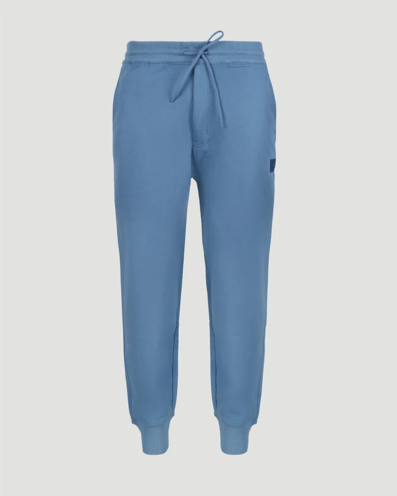 Classic Terry Cuffed Pants in Blue