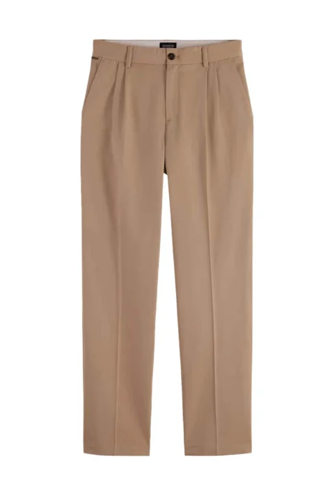 Панталон Pleated Twill Relaxed Straight Fit Chino 180269 SC260 sand
