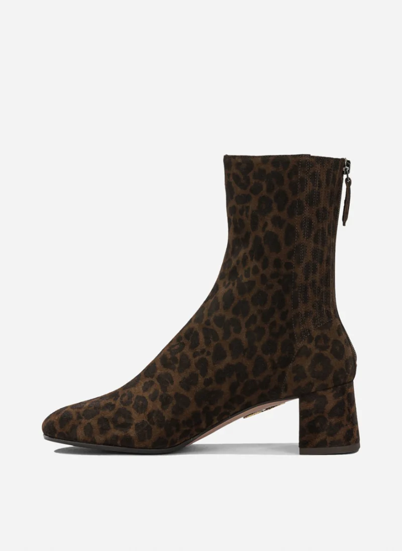 Велурени боти 'Saint Honoré' Aquazzura — снимка 4