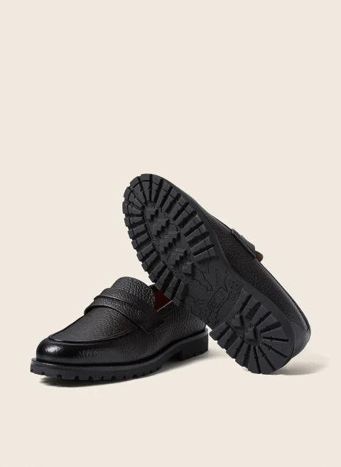 Кожени мокасини 'Pioggia' Zegna — снимка 3