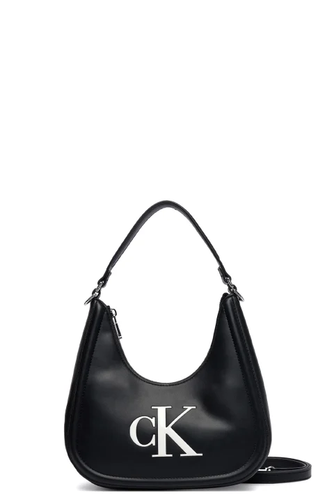 Чанта Bold Ck Small Crescent LV04F3561G 3L2 black/white