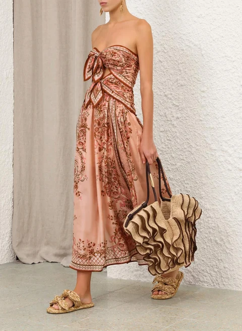 Копринена рокля с принт 'Aster Scarf' Zimmermann — снимка 6