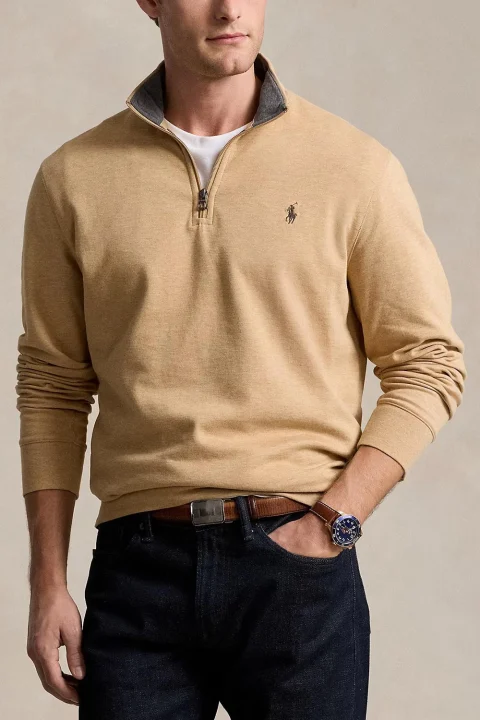 Суичър Lshzm1-Long Sleeve 710812963063 260 medium beige — снимка 2