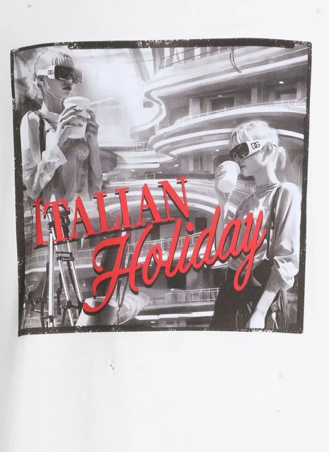Тишърт с принт 'Italian Holiday' Dolce&Gabbana — снимка 2