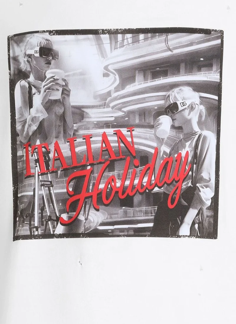 Тишърт с принт 'Italian Holiday' Dolce&Gabbana — снимка 2