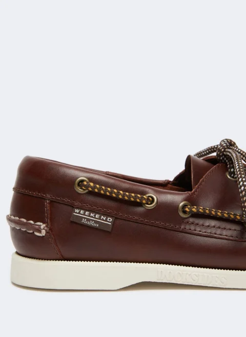 Кожени мокасини 'Boat' Weekend Max Mara Wkadockside2 — снимка 3