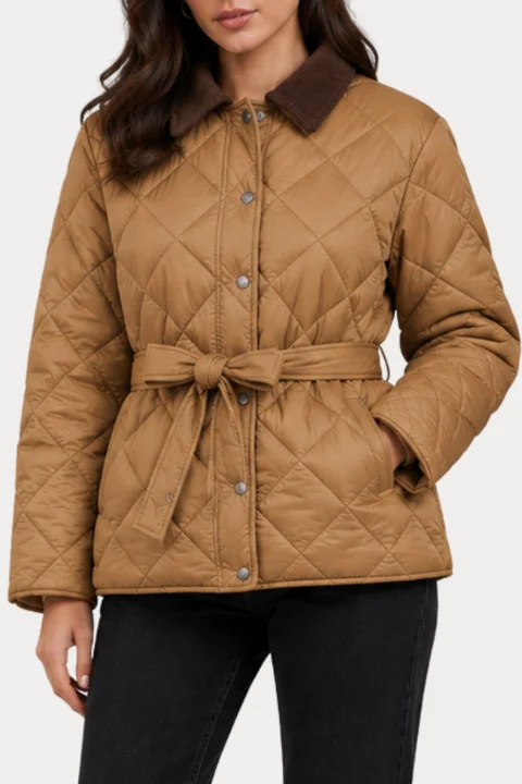 Яке Onltahia Lw Quilted 15373692 18-1029 TCX toasted coconut — снимка 2