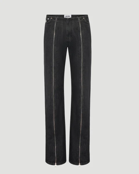 The Black Zipped Jeans