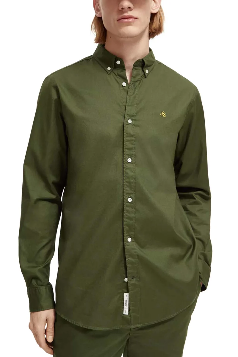 Риза Essential Solid Oxford 172957 SC4876 field green — снимка 2