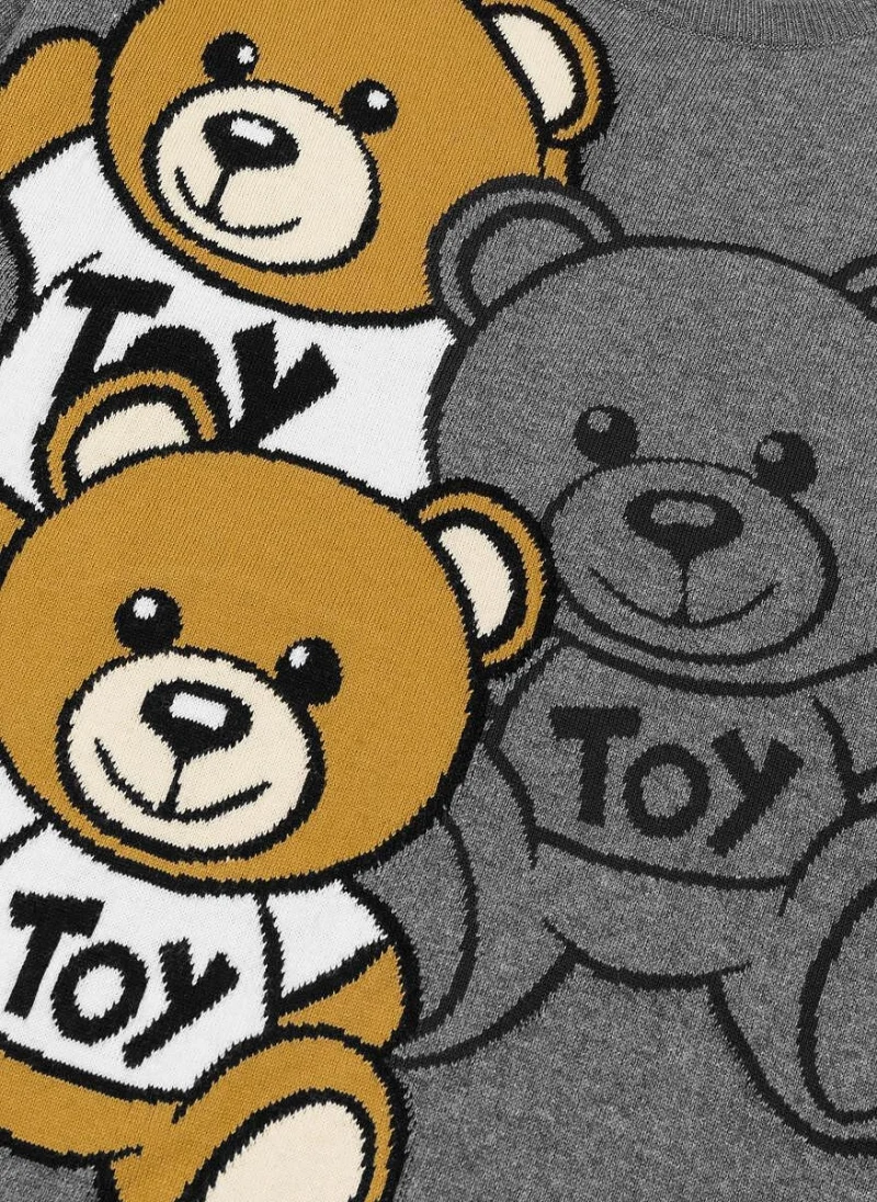 Пуловер с принт Moschino Kids — снимка 3