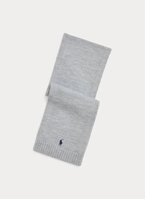 Шал от вълна с бродерия Ralph Lauren Kids 6-14