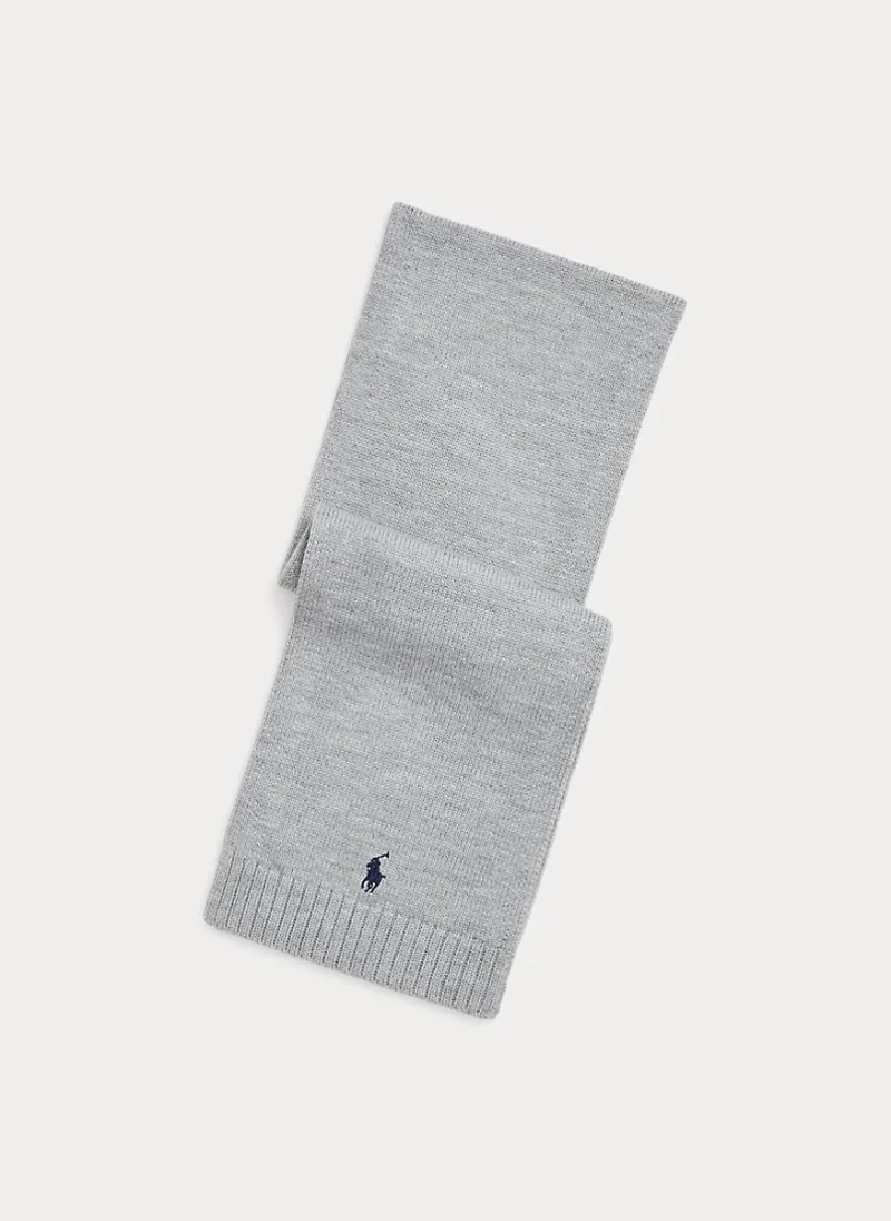 Шал от вълна с бродерия Ralph Lauren Kids 6-14