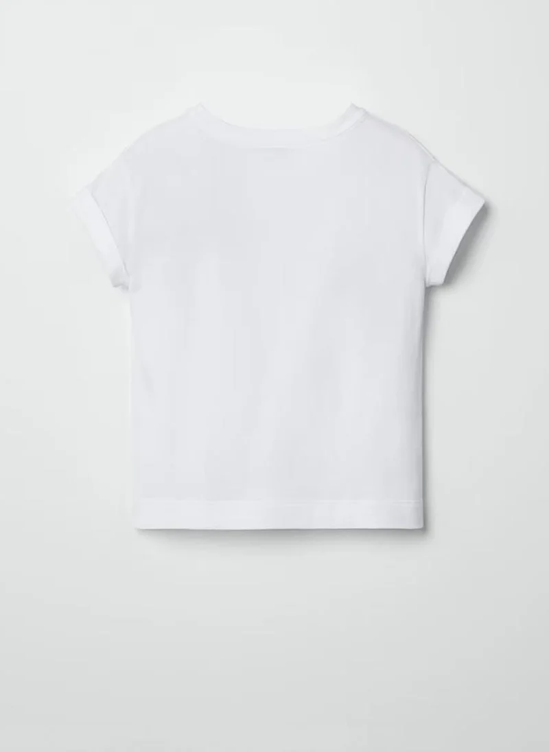 Тишърт с бродерия Brunello Cucinelli Kids 12
