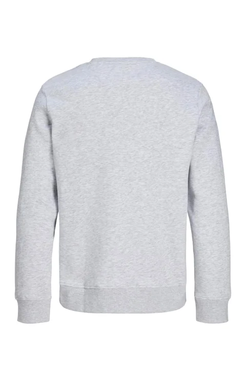 Суичър Jjrush 12298426 BS000107 white melange — снимка 2