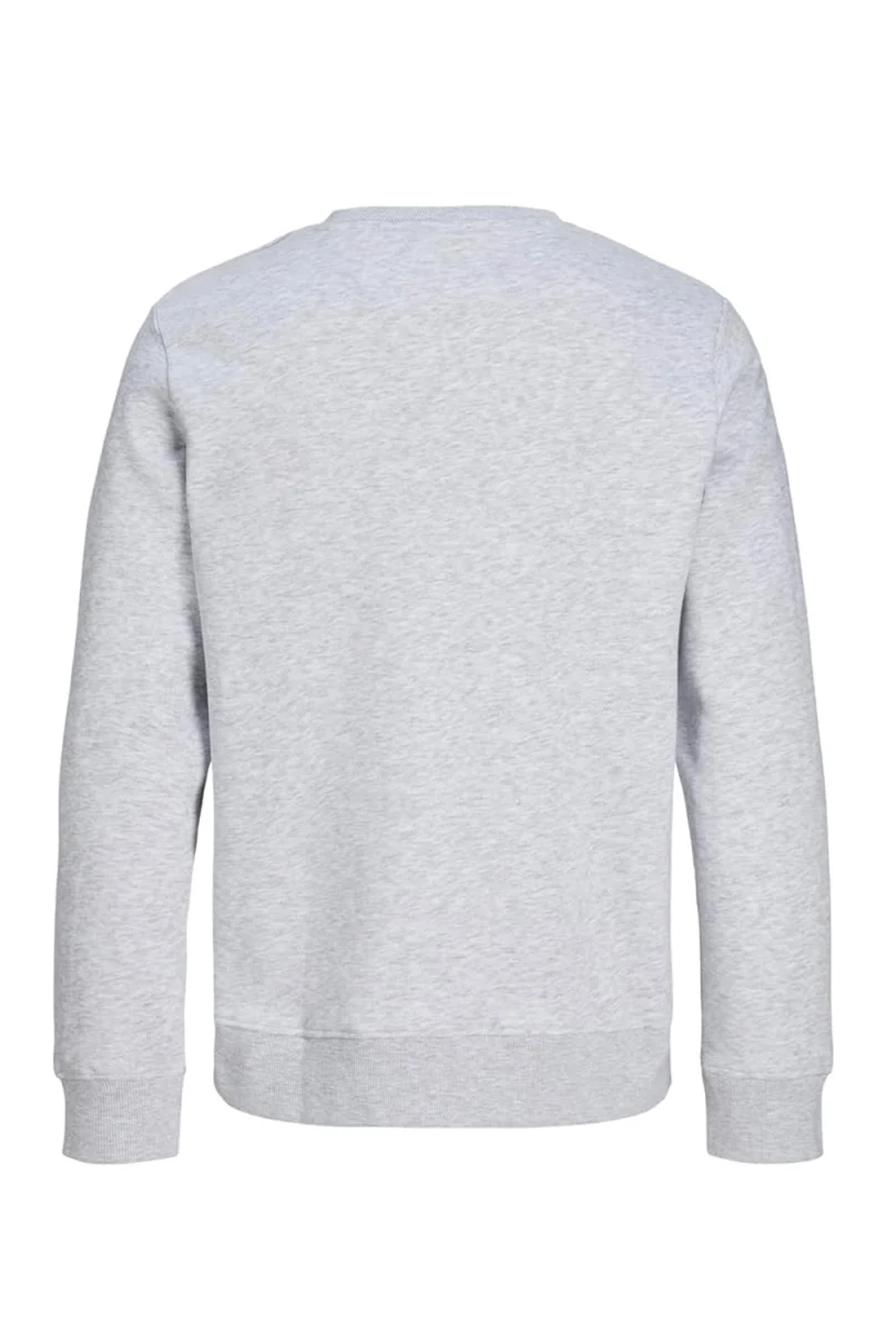Суичър Jjrush 12298426 BS000107 white melange — снимка 2