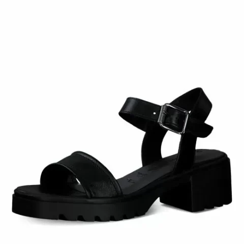 Дамски Сандали На Ток TAMARIS – 1-28025-42-001 BLACK — снимка 3