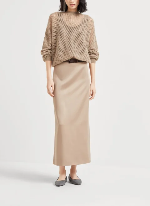 Сатенена пола Brunello Cucinelli — снимка 4
