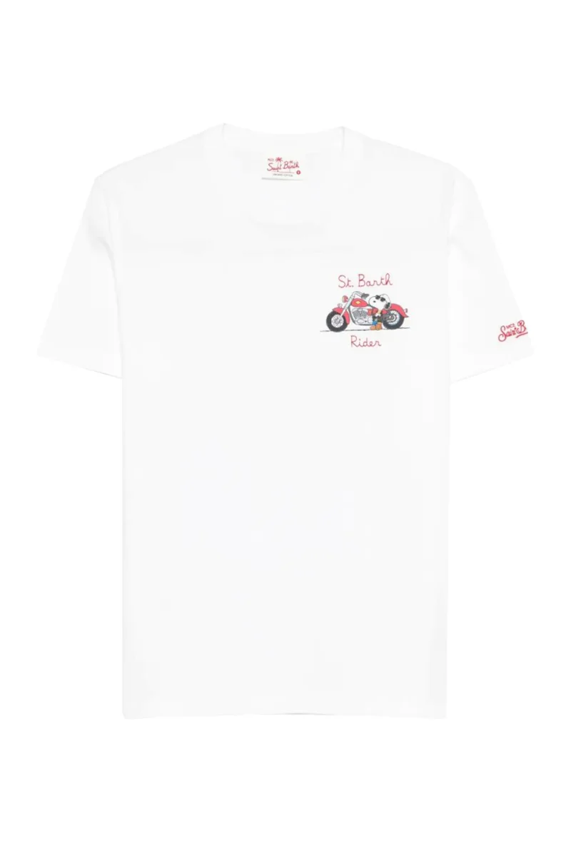 T-Shirt Portofino POT0001-07965L snoopy rider 01n emb