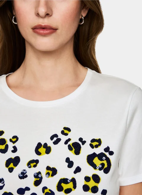 Тишърт с принт Marc Cain Collections — снимка 4