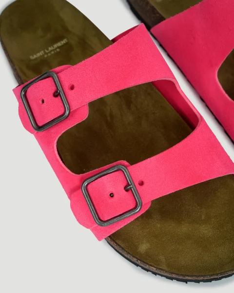Jimmy Flat Sandals in Suede — снимка 4