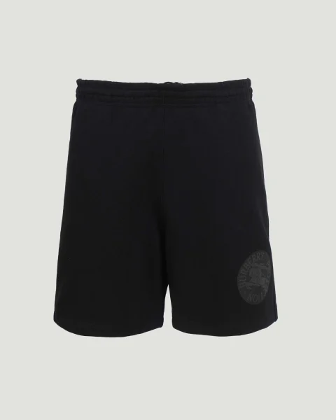 Cotton Shorts in Black