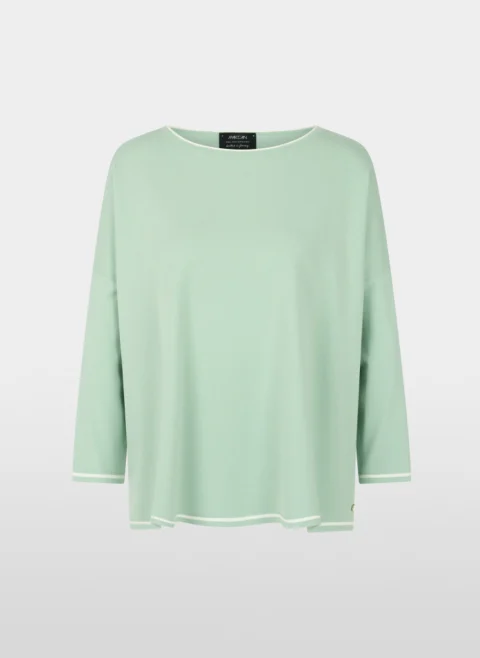 Фин пуловер с контрастни детайли Marc Cain Collections — снимка 5