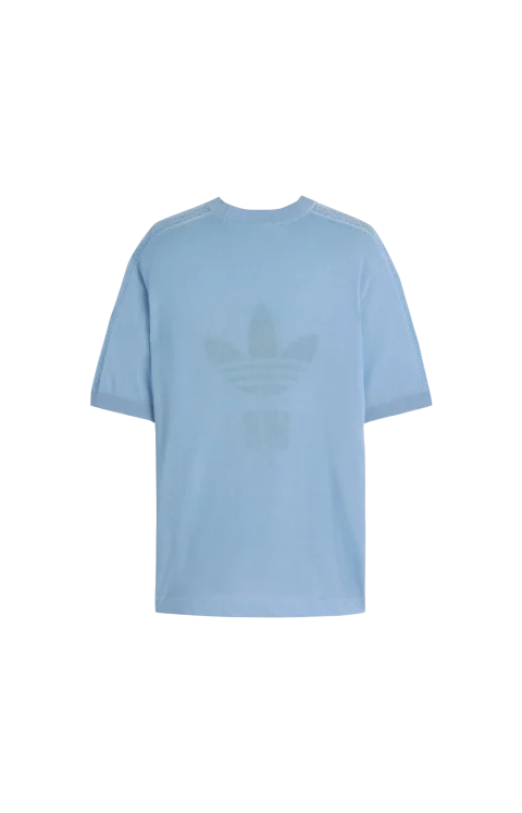Jacquard T-Shirt in Blue — снимка 2