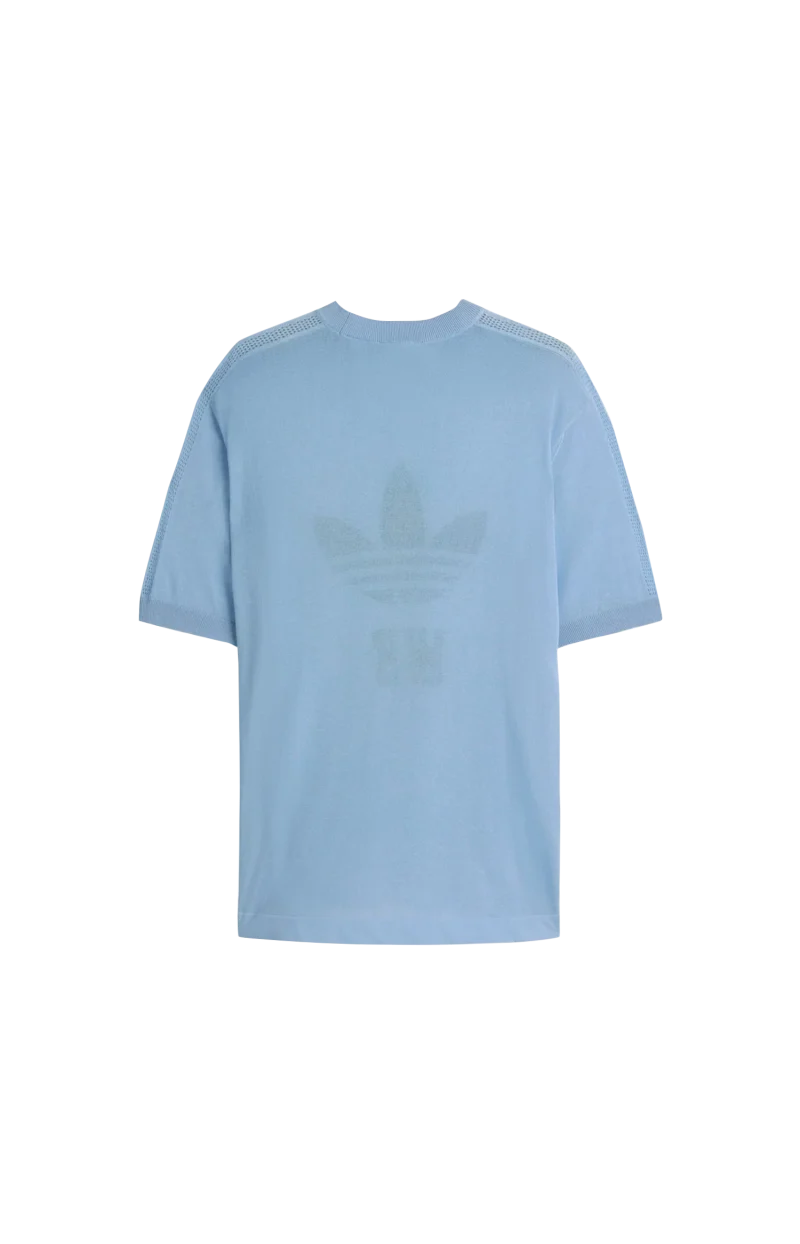 Jacquard T-Shirt in Blue — снимка 2