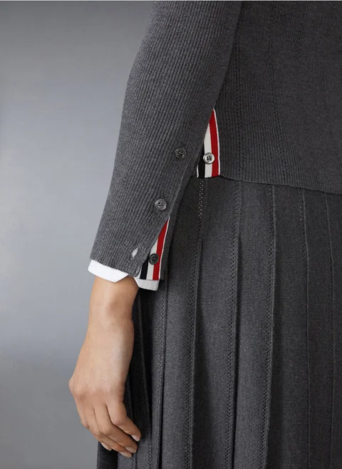 Жилетка от вълна и коприна Thom Browne — снимка 4