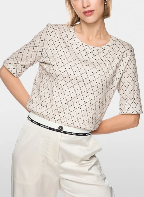 Рипсена блуза 'Chain logo' Marc Cain Sports