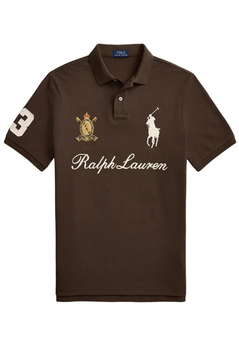 Polo 20/1 Mesh-Knt 710B20009002 201 dark brown