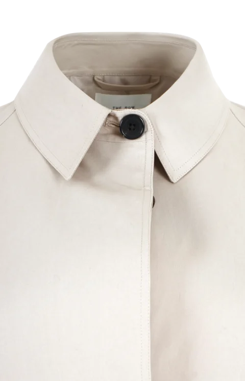 Single-Breasted Coat in Foggy Beige — снимка 2