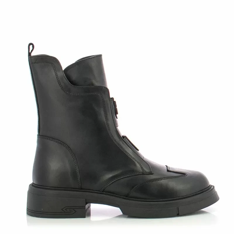 Дамски Равни Боти CARLO FABIANI – 154-98 BLACK — снимка 3