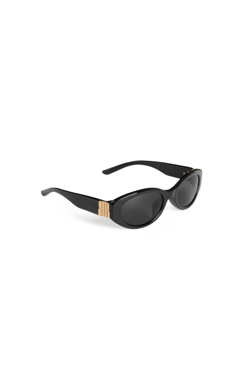 Cosmo Round AF Sunglasses in Black and Gold — снимка 2