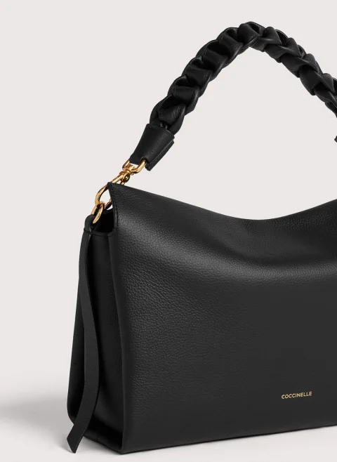 Кожена чанта Coccinelle Boheme Medium — снимка 8
