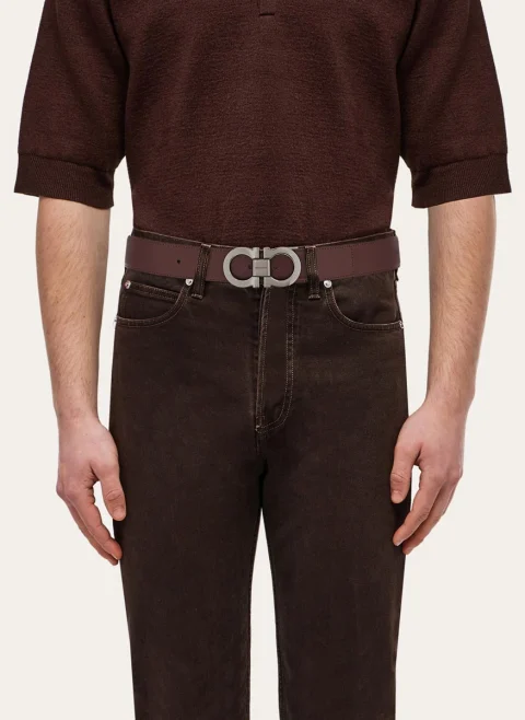 Двулицев колан 'Gancini' Ferragamo — снимка 3