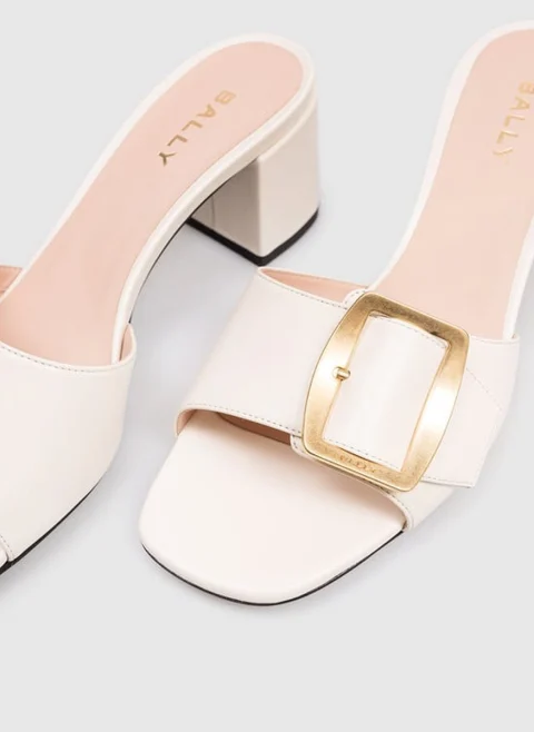 Кожени чехли на ток Bally — снимка 5