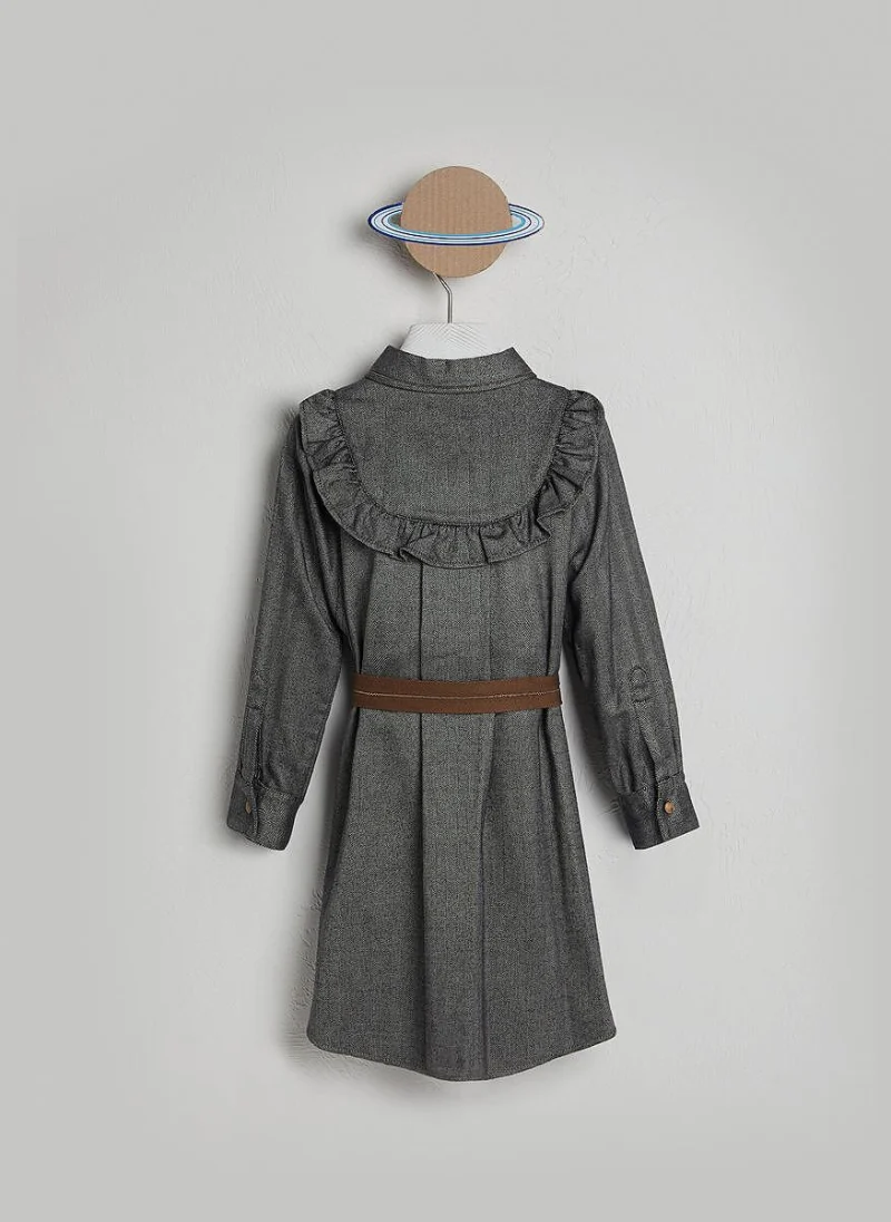 Рокля `Fishbone` Brunello Cucinelli Kids