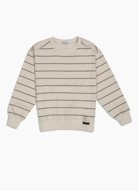 Суитшърт с блестящи райета Brunello Cucinelli Kids 10