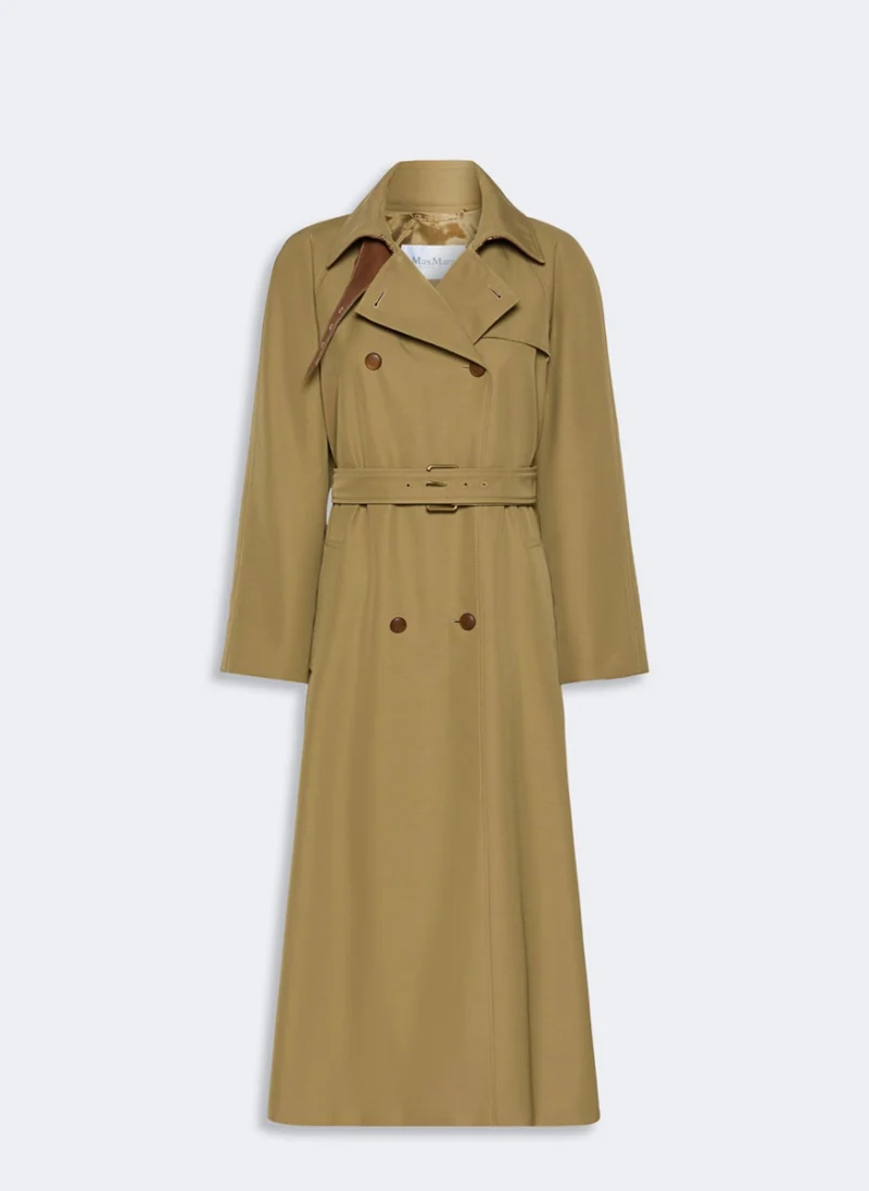 Непромокаем вълнен тренчкот от габардин Max Mara Mxmgiusto