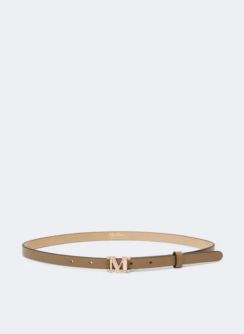 Кожен колан 'M monogram' Max Mara Mgraziata15 — снимка 5