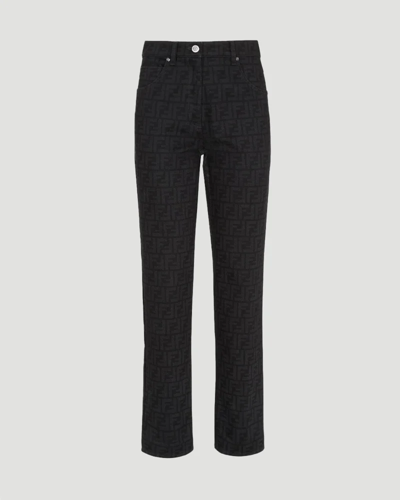Black FF Denim Pants