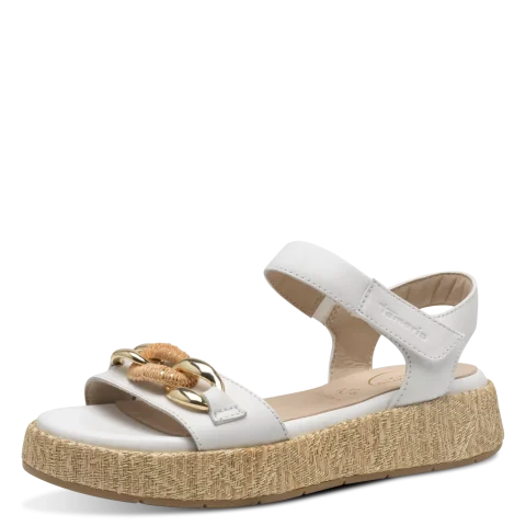 Дамски Равни Сандали Tamaris COMFORT – Tamaris COMFORT WHITE — снимка 3