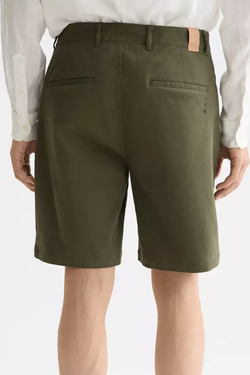 Бермуда Stuart Cotton Blend Twill Short 179182 261 khaki — снимка 2