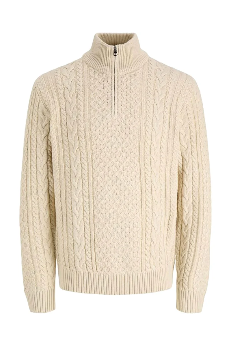 Плетено Jprblucallum Cable Half Zip 12299947 13-0908 TCX parchment