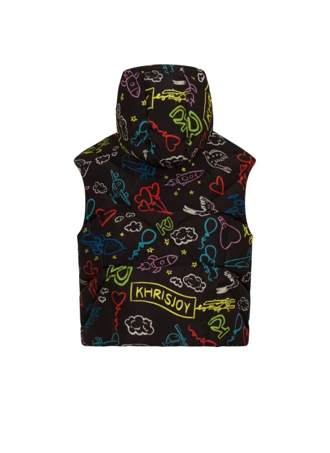 Елек с графитен принт Khrisjoy Kids — снимка 2