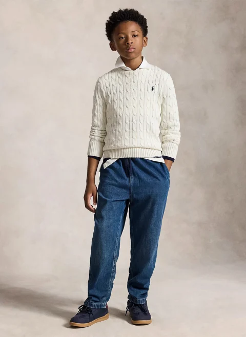 Пуловер 'Cable-Knit' Ralph Lauren Kids 6-14 — снимка 3