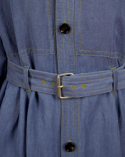 Belted Shirt Dress — снимка 3