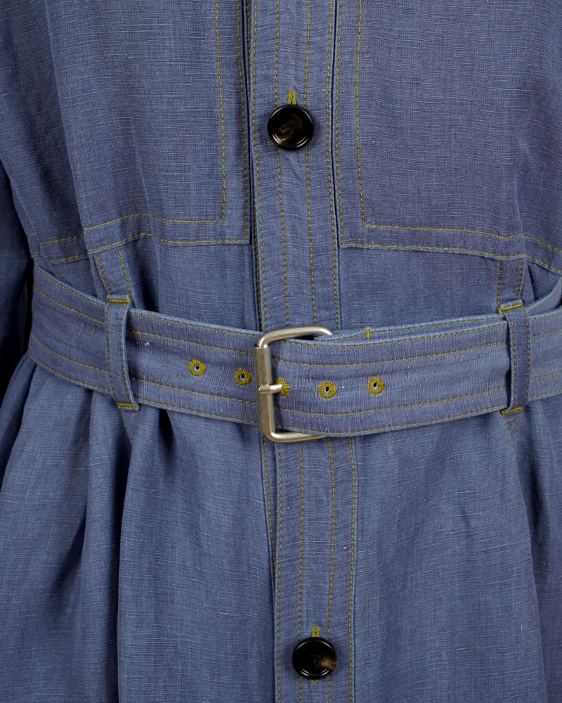 Belted Shirt Dress — снимка 3